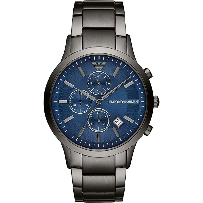 Men's Wedding Design Dress Watches-Emporio Armani AR11215 Men's Renato Grey Watch