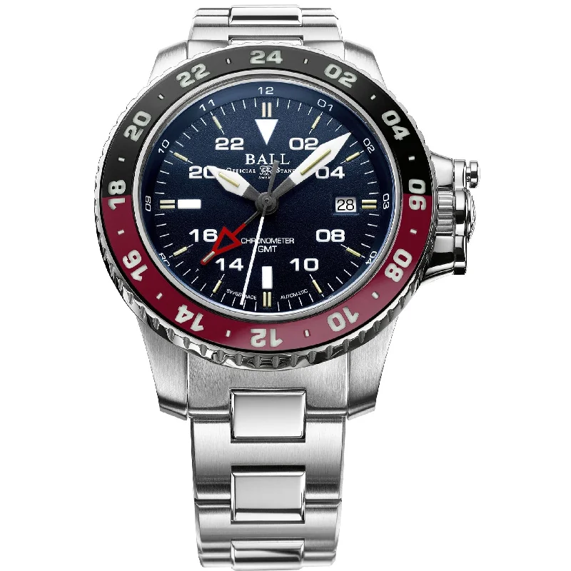 Men's Swiss Autumn Edition-Ball Engineer Hydrocarbon AeroGMT II Men's Blue Watch DG2018C-S3C-BE