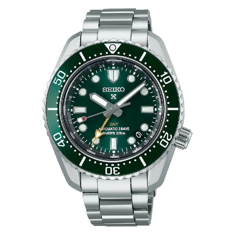 Men's Hand-Wound Style Men's Sports Watches-Orologio Seiko Prospex GMT SPB381J1 Mini Marinemaster verde Men's Hand-Wound Style Men's Sports Watches-Orologio Seiko Prospex GMT SPB381J1 Mini Marinemaster verde