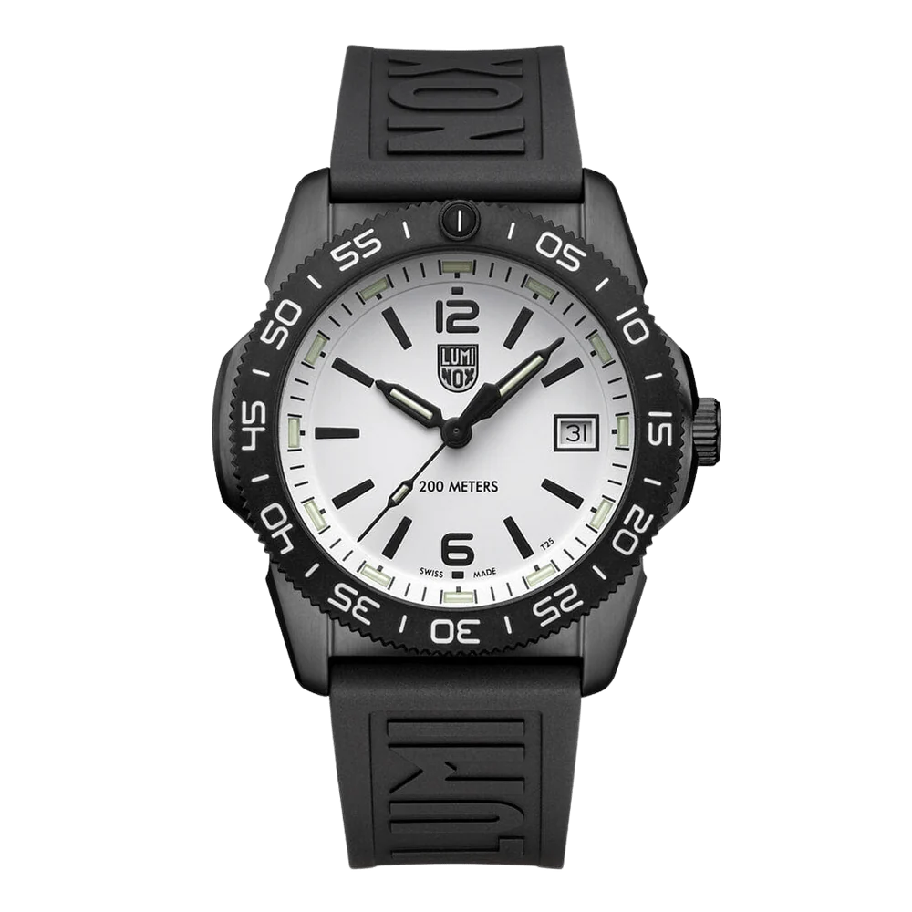 Unisex Wedding Style Watches-Luminox Pacific Diver Ripple Collection Unisex White Watch XS.3127M Unisex Wedding Style Watches-Luminox Pacific Diver Ripple Collection Unisex White Watch XS.3127M