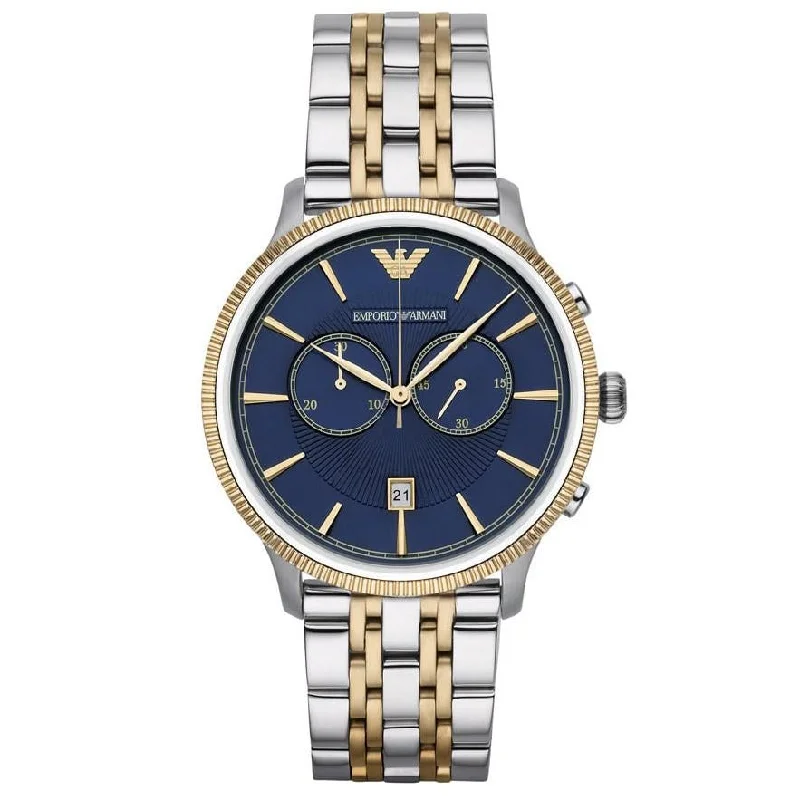 Men's Anniversary Design Dress Watches-Emporio Armani AR1847 Men's Two Tone Watch