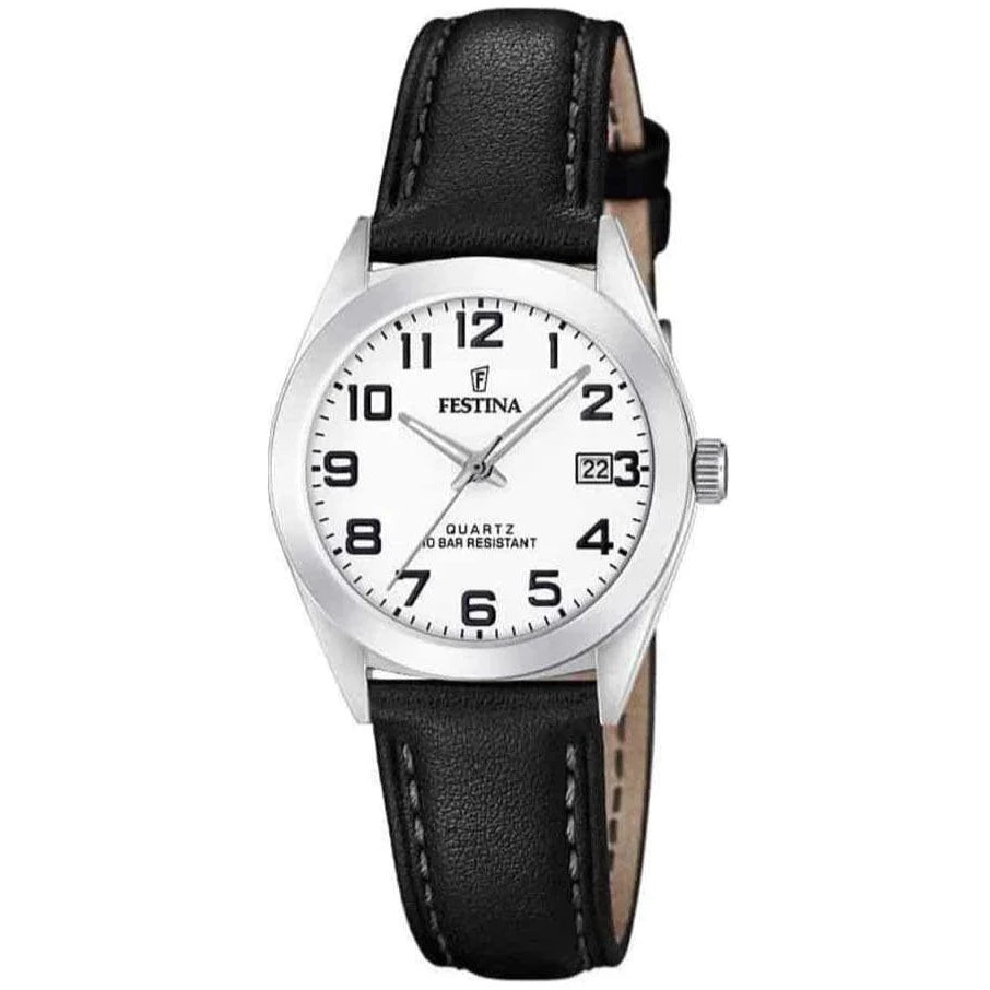 Men's Winter Style Men's Watches-Festina Classics Ladies White Watch F20447/1