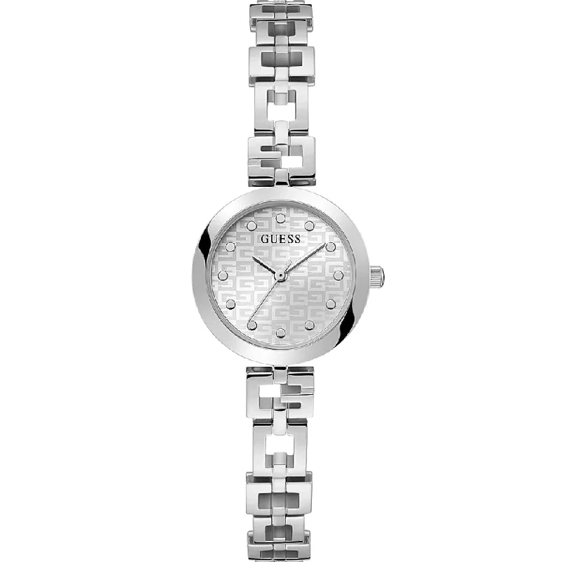 Men's Hand-Wound Slim Watches-Guess Lady G Ladies Silver Watch GW0549L1