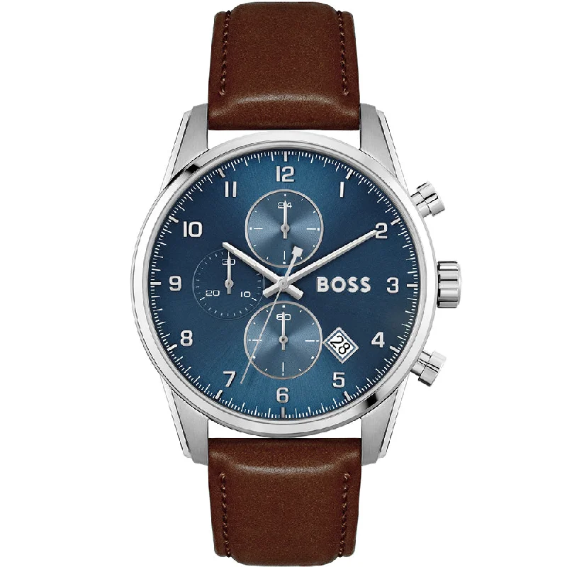 Men's Autumn Style Digital Watches-Hugo Boss Skymaster 1513940 Chronograph
