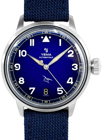 Men's Field Watches Evolution-Flygraf Flieger French Air Force Blue