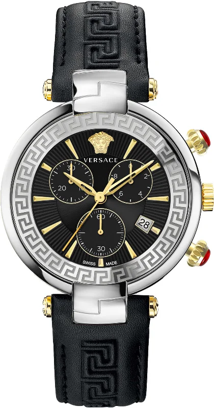 Men's Swiss Watch Manufacturer-Versace Men's Watch Revive Chrono 41mm Black VE2M00121
