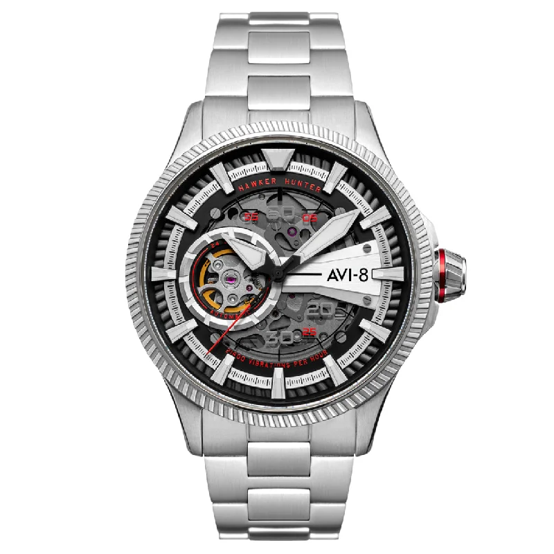 Men's Field Watches Local Brand Edition-AVI-8 Men's Diables Rouges Hawker Hunter Avon Watch AV-4078-22