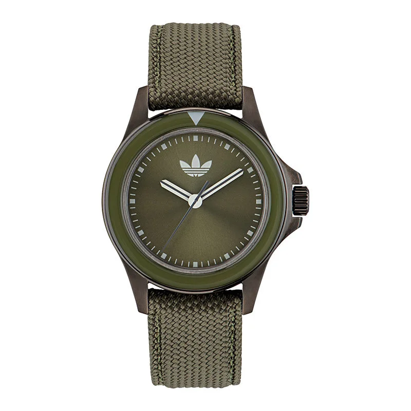 Unisex Special Edition Style Watches-Adidas Originals Expression One Unisex Green Watch AOFH23017
