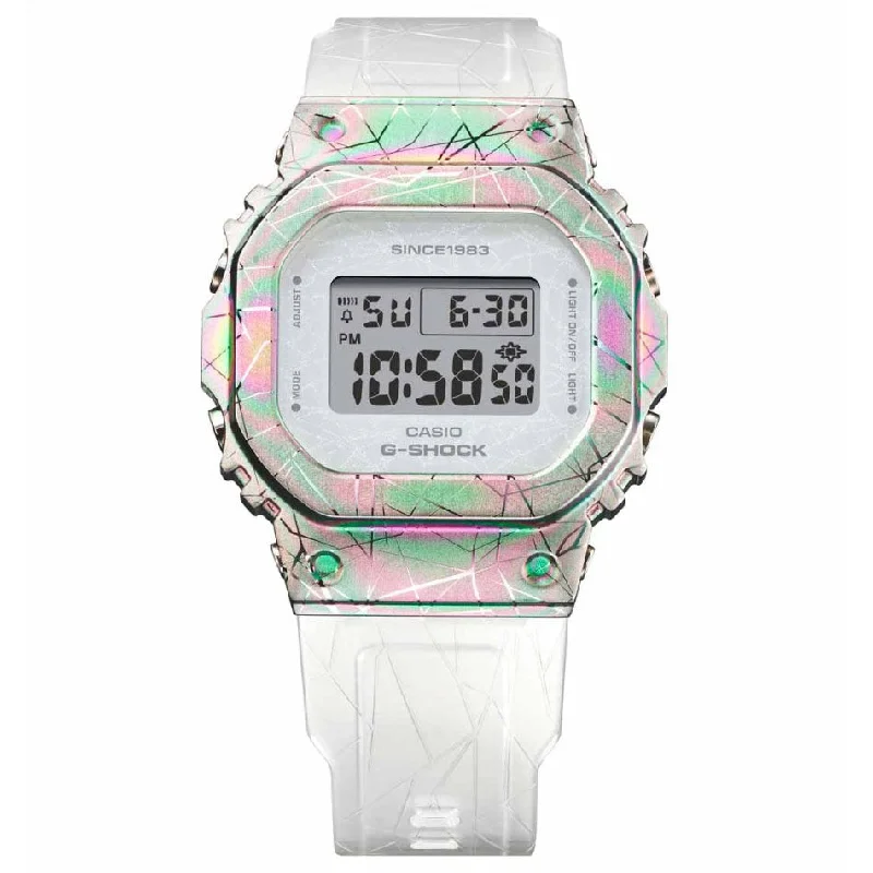 Unisex Customized Design Watches-Casio G-Shock 40th Anniversary Adventurer's Stone Ladies White Watch GM-S5640GEM-7ER Unisex Customized Design Watches-Casio G-Shock 40th Anniversary Adventurer's Stone Ladies White Watch GM-S5640GEM-7ER
