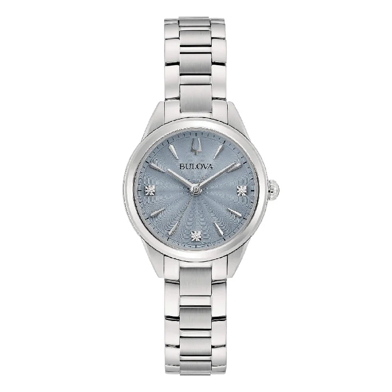 Women's Mechanical Watch American Made Edition-Orologio Bulova lady 96P255 Sutton Petite quadrante blu Women's Mechanical Watch American Made Edition-Orologio Bulova lady 96P255 Sutton Petite quadrante blu