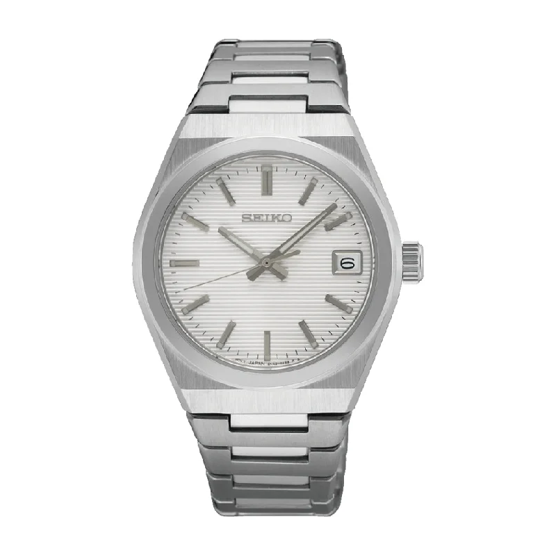 Women's Mechanical Watch Tonneau Case Edition-Orologio Seiko Sport SUR573P1 donna acciaio quadrante silver Women's Mechanical Watch Tonneau Case Edition-Orologio Seiko Sport SUR573P1 donna acciaio quadrante silver