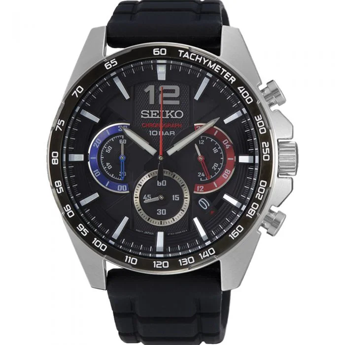 Men's Japanese Made Design Digital Watches-Seiko SSB347P Chronograph Sports