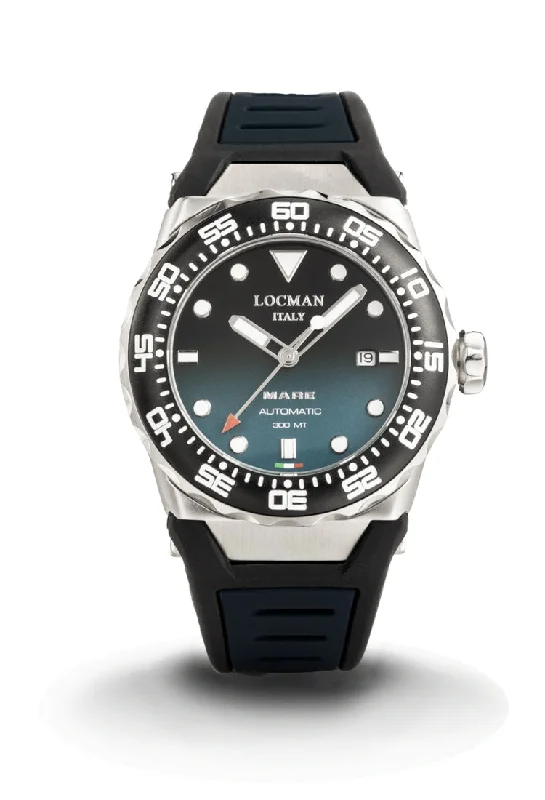 Men's Digital Style Sports Watches-Orologio Locman Mare verde degradè cinturino silicone 0559A26A-00KLNKSK2