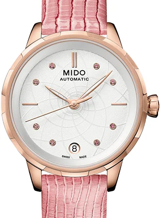 Men's Quartz Movement Style Dress Watches-Rainflower Rose Gold Pink Ladies Ref. M043.207.36.011.00