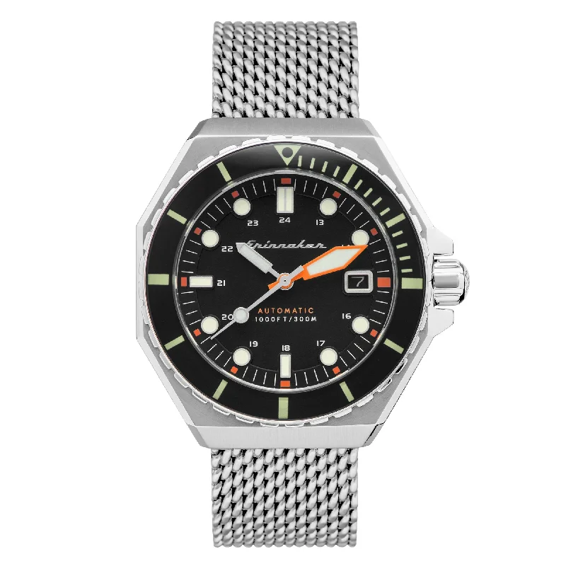 Men's Special Edition Design Dress Watches-Spinnaker Men's Black Dumas Watch SP-5081-11