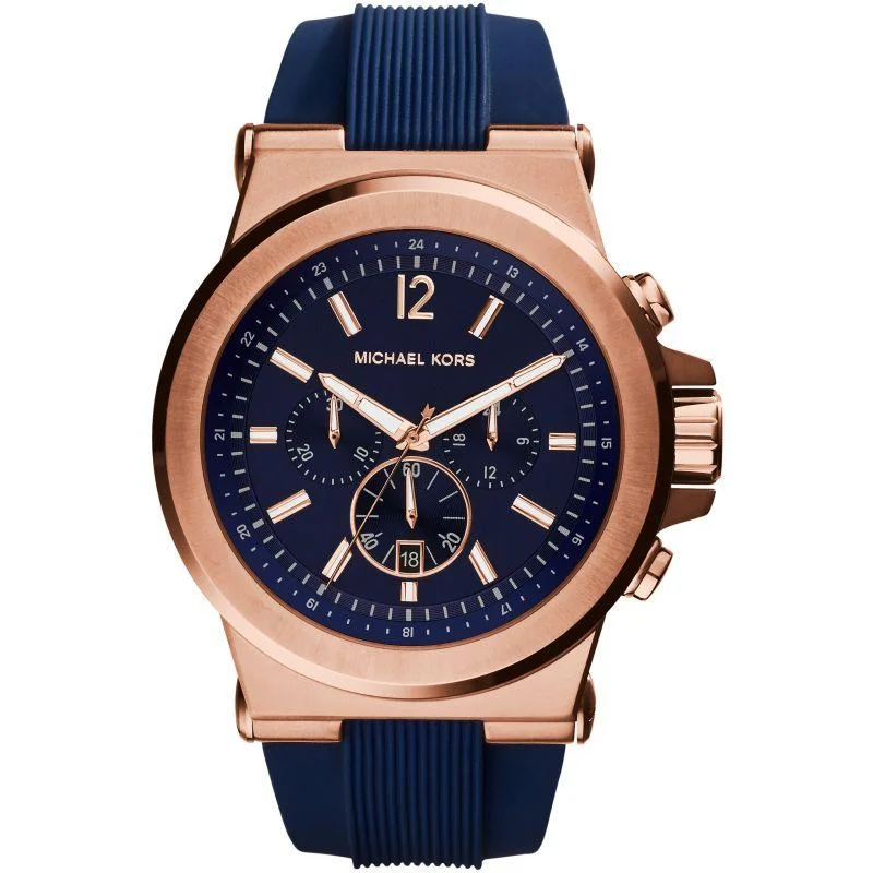 Best Men's Dive Watches Under $200 -Michael Kors MK8295 Men's Watch Chronograph Dylan Blue Watch