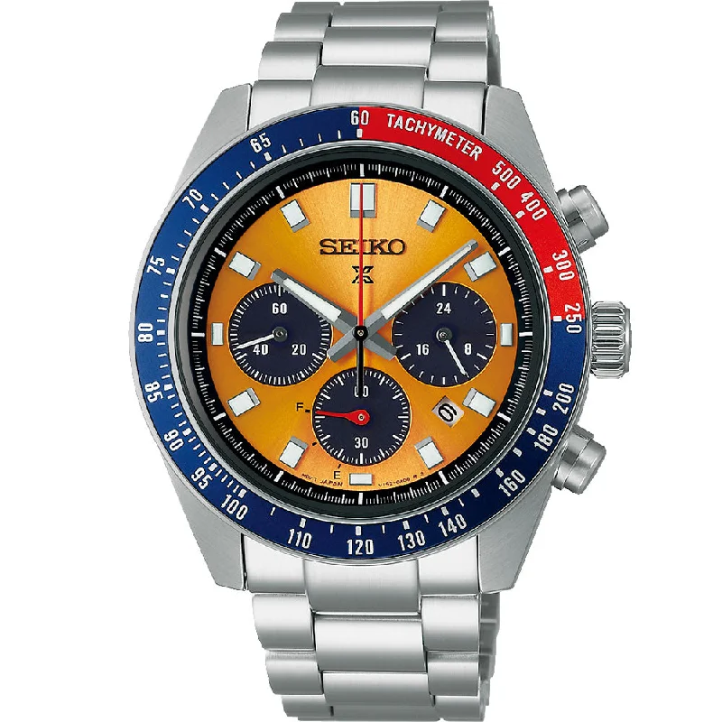 Men's European Made Design Digital Watches-Seiko Prospex SSC947P Speedtimer Pogue Solar Chronograph