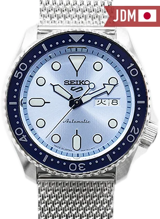 Men's Business Meeting Style Dress Watches-Seiko 5 Sports “Suits Style” Blue Ref. SBSA069