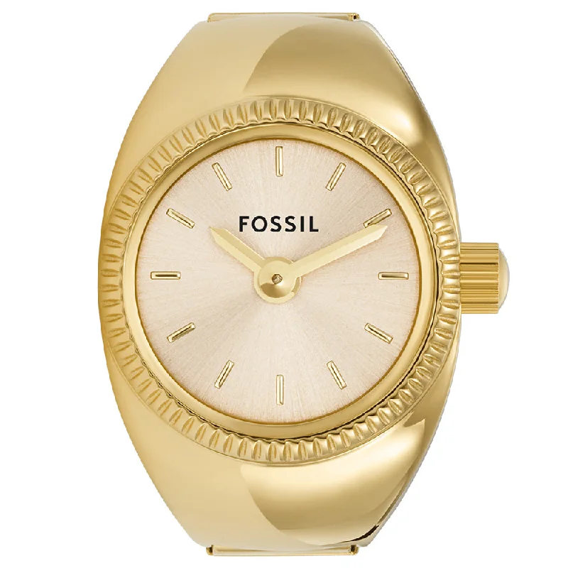 Women's Ultra-Thin Dress Watches-Fossil Watch Ring ES5246