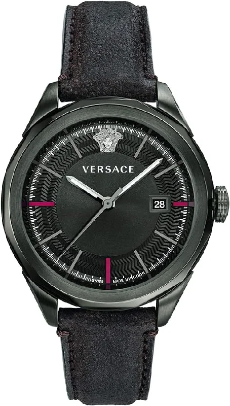 Men's Swiss Automatic Wind Edition-Versace Men's Watch Glaze Black VERA00418