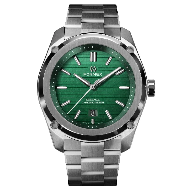 Men's Mechanical Watch Valentine's Day Edition-Formex Essence 39 Automatic Chronometer Watch - Green / Steel Bracelet Men's Mechanical Watch Valentine's Day Edition-Formex Essence 39 Automatic Chronometer Watch - Green / Steel Bracelet