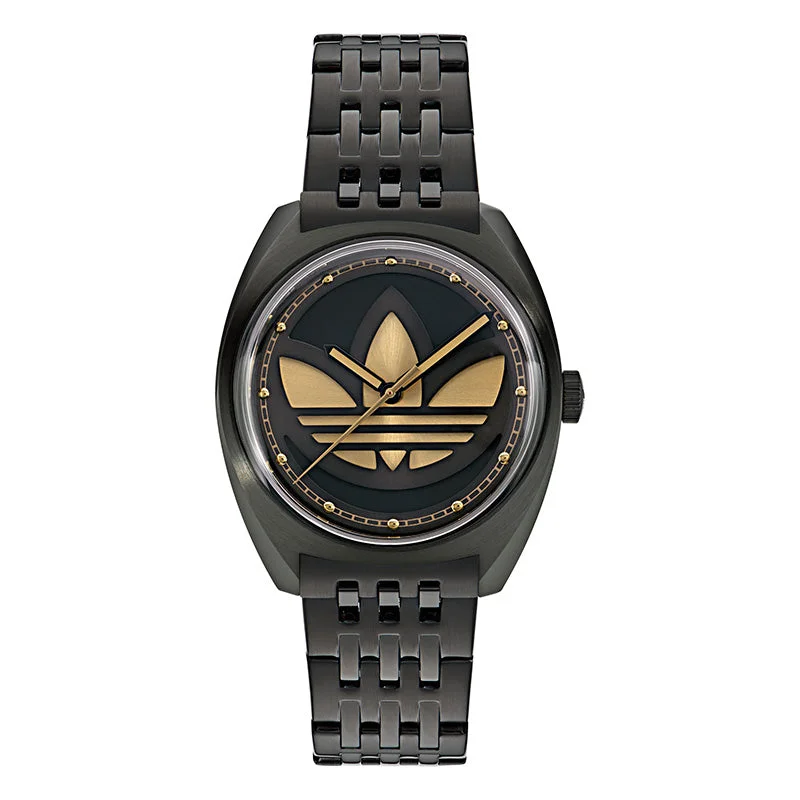 Unisex Quartz Movement Style Watches-Adidas Originals Edition One Unisex Black Watch AOFH23511
