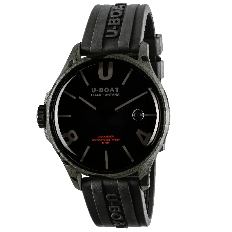 Men's Swiss Engagement Edition-U-Boat Watch Darkmoon 44 BK Camouflage Curved Grey 9553