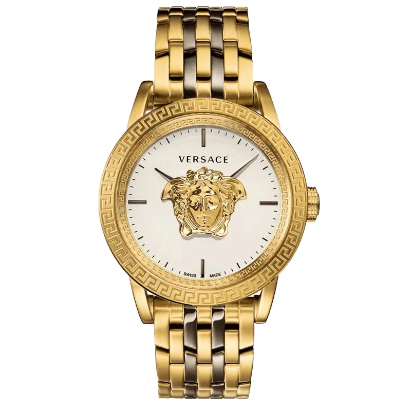 Men's Luxury Swiss Watches-Versace Men's Watch Palazzo Empire 43mm Gold Bracelet VERD00418
