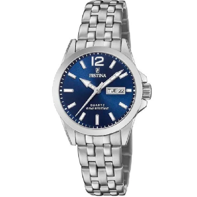 Men's Summer Style Men's Watches-Festina Classics Ladies Blue Watch F20455/3