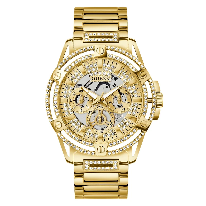 Men's German Made Dress Watches-Guess GW0497G2 Men's King Champagne Watch