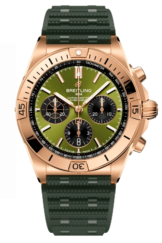 Men's Italian Made Style Dress Watches-Breitling Chronomat B01 42 Giannis Antetokounmpo Limited Edition RB01344A1L1S1