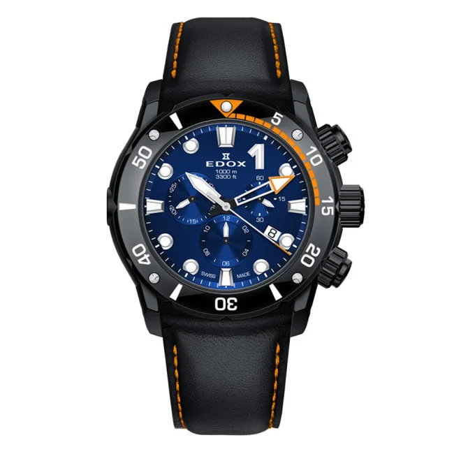 Men's Swiss Watch Discount-Edox 10242-TINNO-BUIN Men's CO-1 Chronograph Black PVD Titanium Watch Men's Swiss Watch Discount-Edox 10242-TINNO-BUIN Men's CO-1 Chronograph Black PVD Titanium Watch