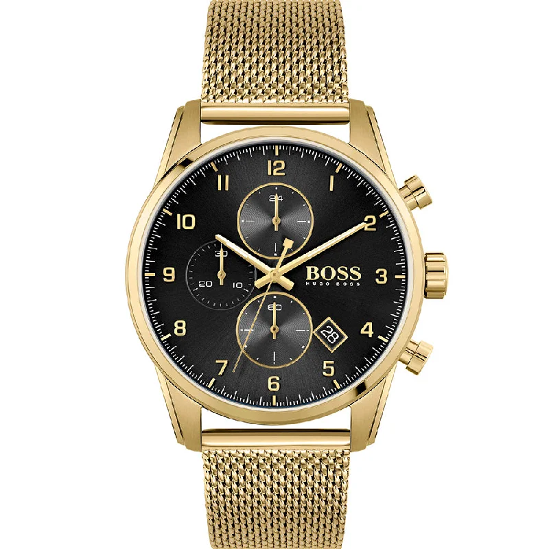 Men's Hand-Wound Style Digital Watches-Hugo Boss Skymaster 1513838 Chronograph
