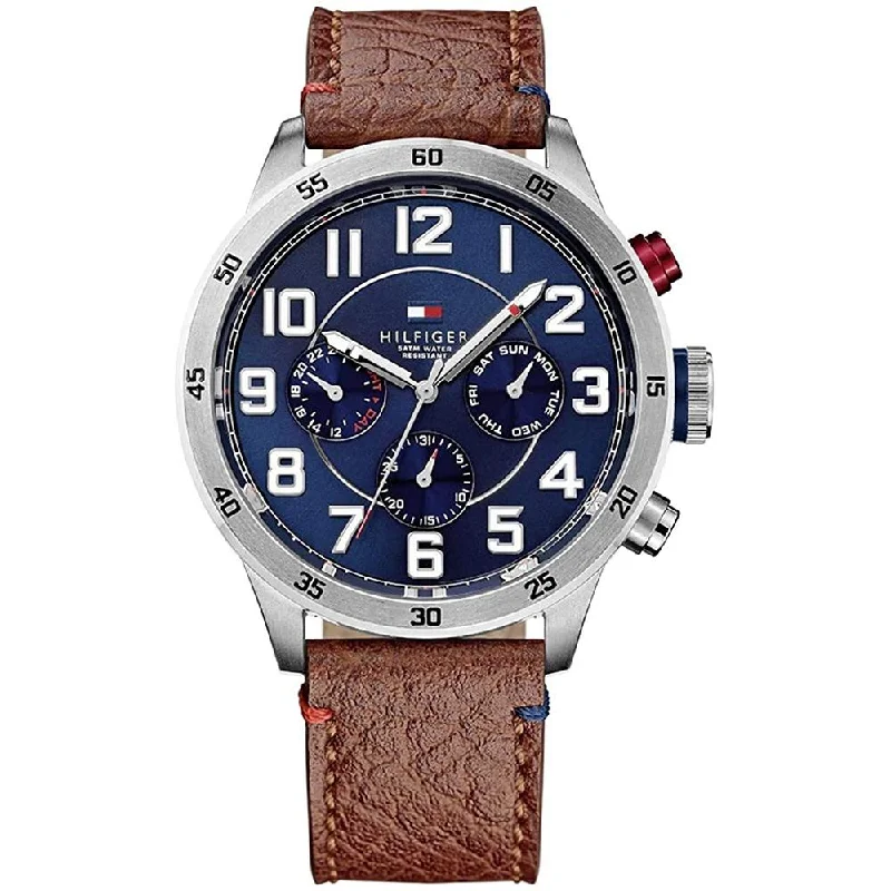 Men's German Made Dress Watches-Tommy Hilfiger 1791066 Men's Trent Brown Watch