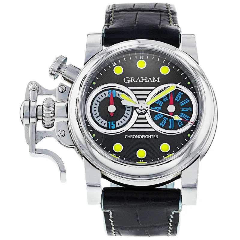 Men's Field Watches New Year's Eve Edition-Graham Black Chronofighter Watch 2CRBS.B05A