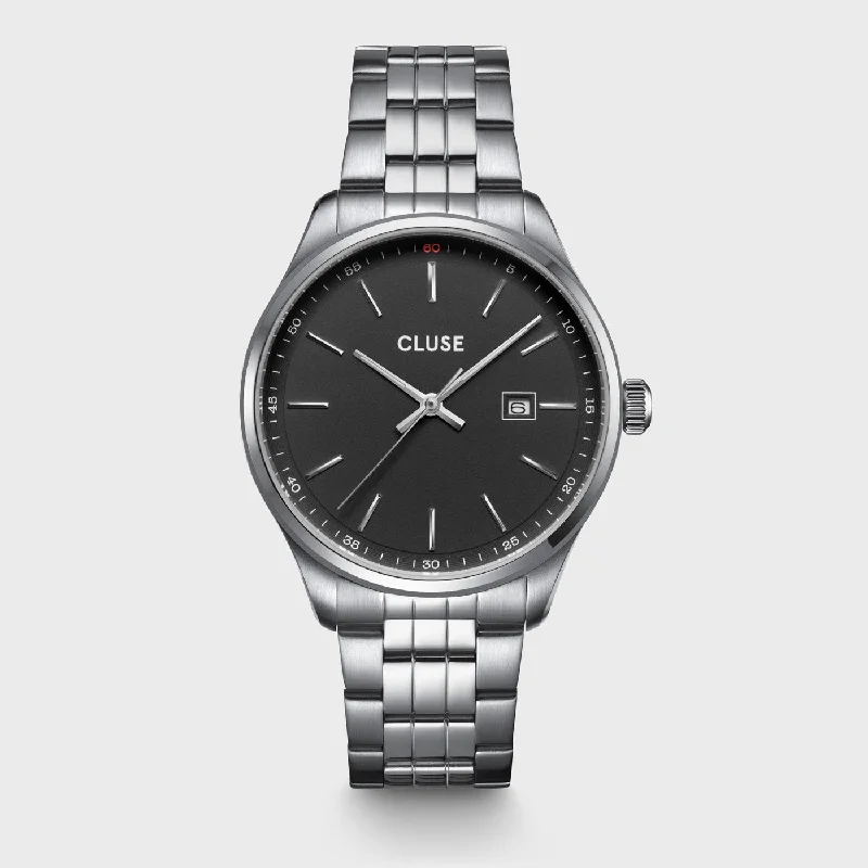 Women's Personalized Style Women's Mechanical Watches-Anthéor Watch Steel Black, Silver Colour