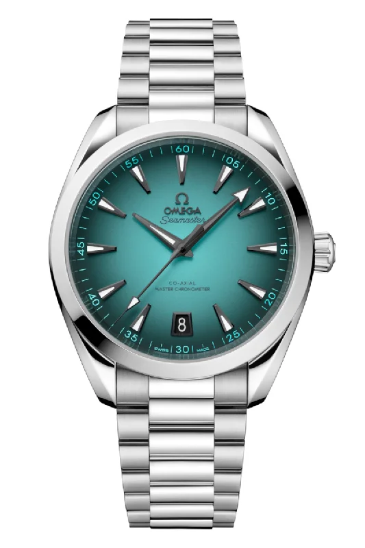 Men's Wedding Design Dress Watches-Omega Seamaster Aqua Terra 150M Co‑Axial Master Chronometer 41mm 220.10.41.21.03.006