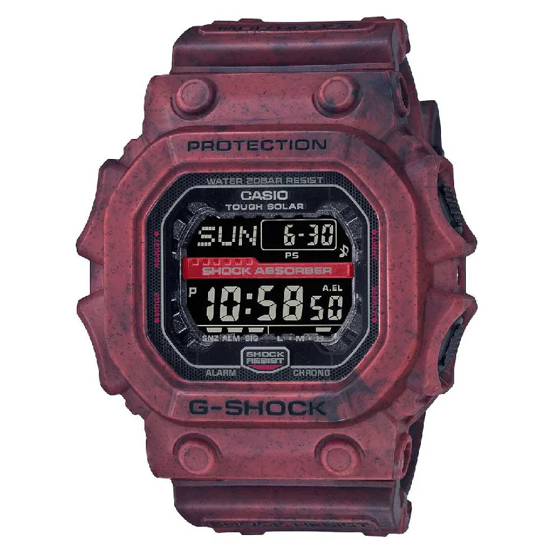 Unisex Party Wear Style Watches-Casio G-Shock Men's Maroon Watch GX-56SL-4ER