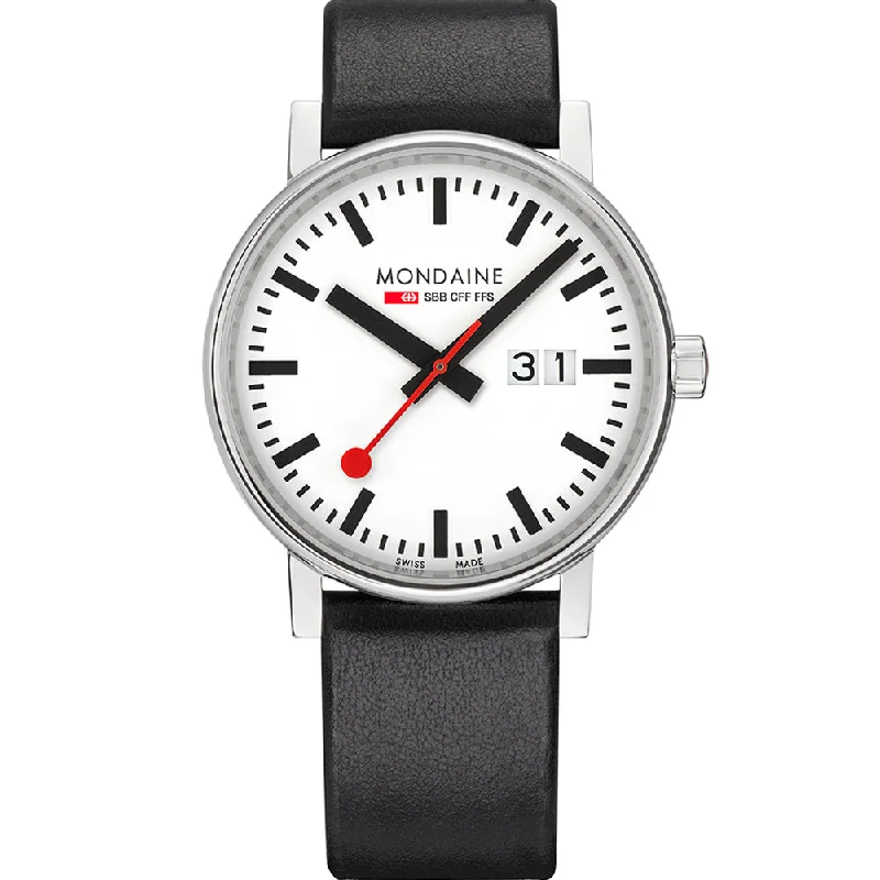 Men's Valentine's Day Style Digital Watches-Mondaine MSE40210LB EVO2 Swiss Railway