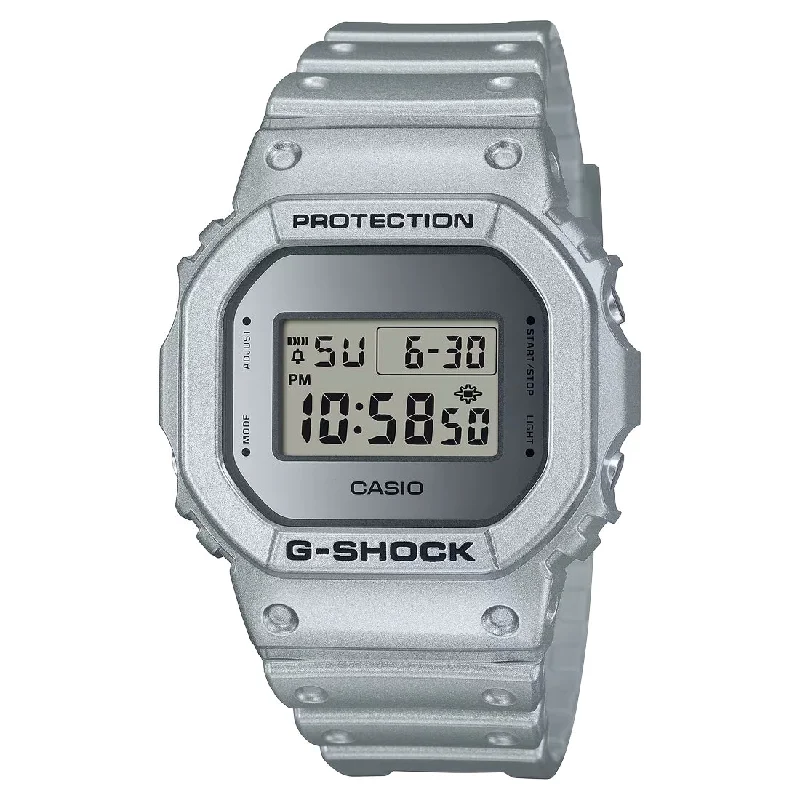 Men's Handmade Style Sports Watches-Orologio G-Shock DW-5600FF-8ER Forgotten Future argento