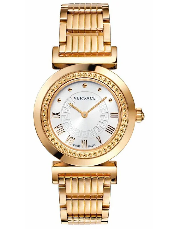Men's Swiss Watch Parts-Versace Ladies Watch Vanity Gold Bracelet P5Q80D001S080