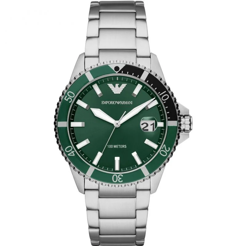 Men's Dive Watches with Limited Edition Models -Emporio Armani AR11338 Men's Diver Steel Watch