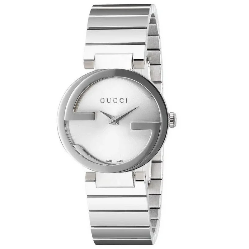 Men's Swiss Autumn Edition-Gucci Watch Interlocking G Ladies 29mm Silver YA133503