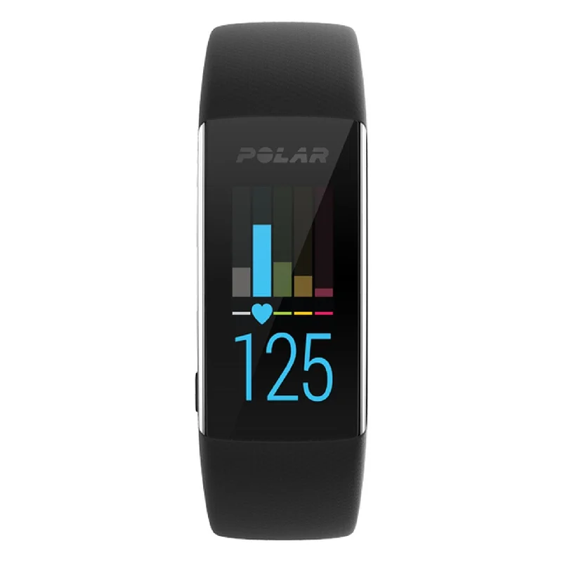 Unisex Sophisticated Style Watches-Polar 90064882 A370 Black Smartwatch