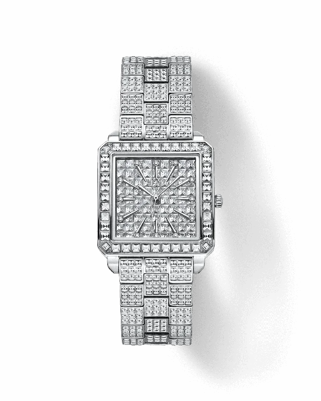 Women's Analog Design Mechanical Watches-RESERVE Cristal Silver | R6386B