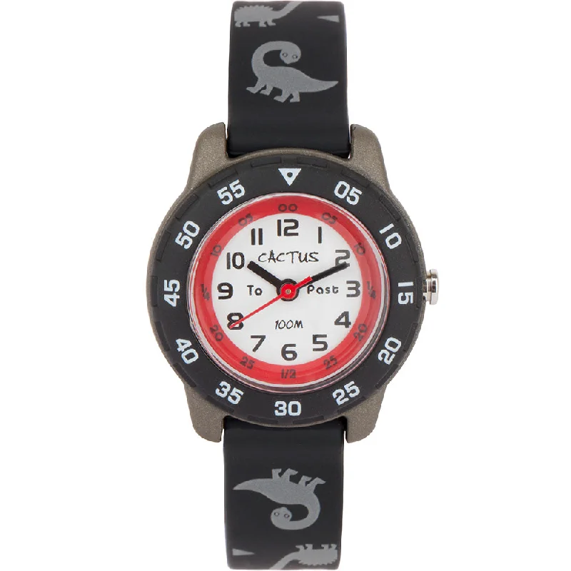 Men's Date Night Design Sports Watches-Cactus Time Teacher CAC124M01 Dinosaur