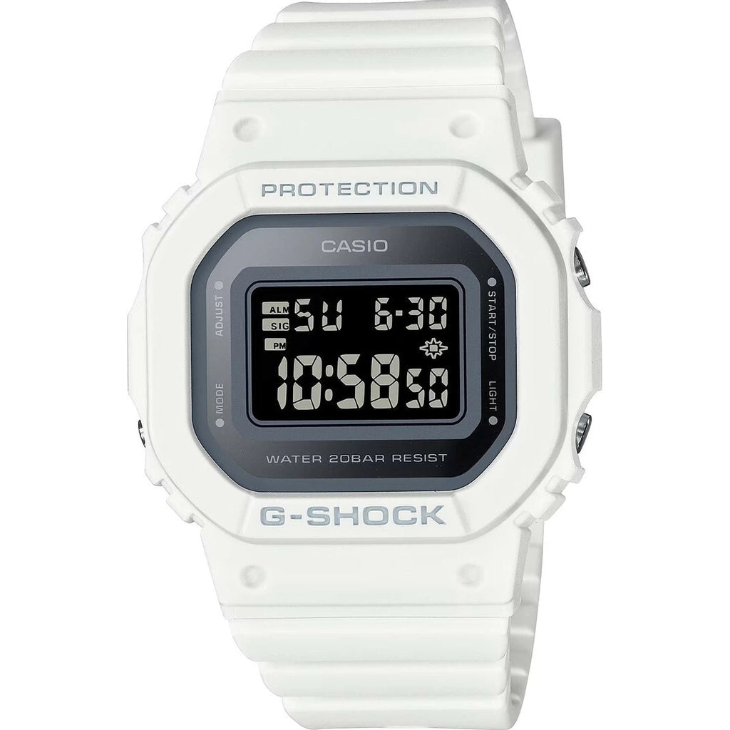 Unisex Occasional Style Watches-Casio G-Shock GMD-5600 Ladies White Watch GMD-S5600-7ER
