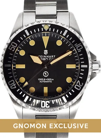 Men's Military Watches with Leather Strap -Ocean Vintage Military 39 - Gnomon Exclusive