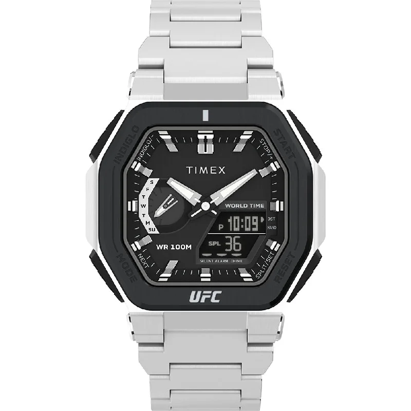 Mens Oval Case Style Smart Watches-TimexUFC Colossus TW2V84600