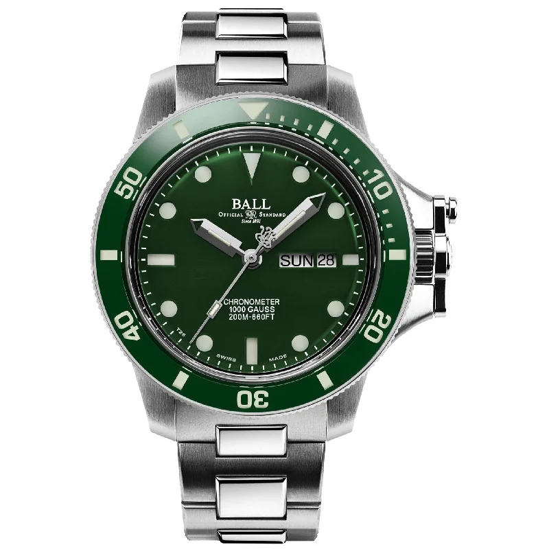 Men's Swiss Luxury Edition-Ball Engineer Hydrocarbon Original Men's Green Watch DM2218B-S2CJ-GR Men's Swiss Luxury Edition-Ball Engineer Hydrocarbon Original Men's Green Watch DM2218B-S2CJ-GR